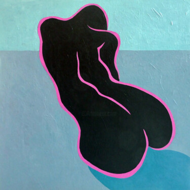 Painting titled "STUDY: RHYTHMIC FORM" by Stephen Conroy, Original Artwork, Acrylic Mounted on Wood Stretcher frame