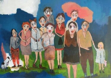 Peinture intitulée "Lundi de Pâques a l…" par Martine Flory, Œuvre d'art originale, Acrylique