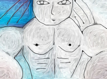 Digital Arts titled "bodybuildeur.se" by Nicole Gix, Original Artwork, Digital Painting
