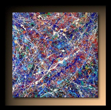 「Abstractionp49」というタイトルの絵画 Tehosによって, オリジナルのアートワーク, オイル