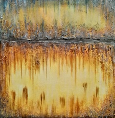 绘画 标题为“Peinture abstraite…” 由Steivan Loundou, 原创艺术品, 油 安装在木质担架架上