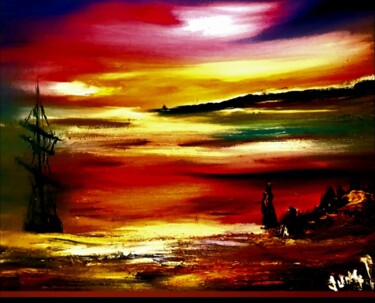 Peinture intitulée "Full" par Pascal Jung, Œuvre d'art originale, Huile