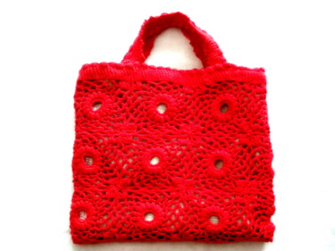 제목이 "Sac au crochet"인 섬유 예술 Maribo로, 원작, 섬유 섬유