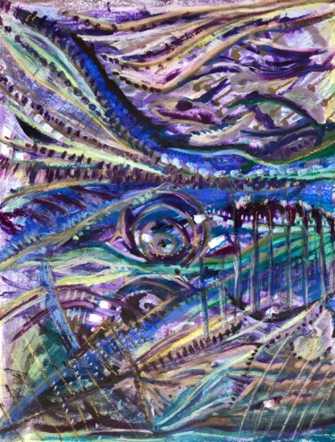 Painting titled "Nature Sauvage" by Isabelle Jourdant, Original Artwork, Pastel
