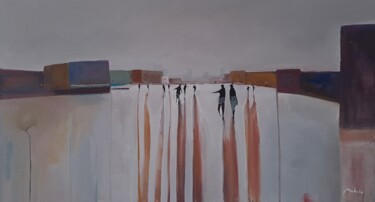 Painting titled "Bom Bidi" by Mariusz Makula, Original Artwork, Oil
