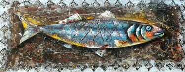 Painting titled "Не ешь меня!" by Maria Nesterova, Original Artwork, Acrylic Mounted on Wood Panel