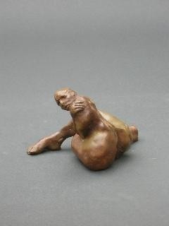 Sculpture titled "looking back (ms26)" by Richard Herr, Original Artwork, Casting