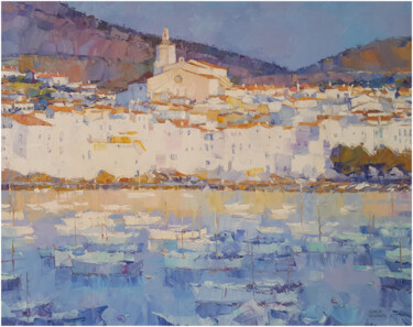 Cadaqués V Peinture intitulée "Cadaqués V" par Alex Hook Krioutchkov, Œuvre d'art originale, Huile Monté sur Châssis en bois