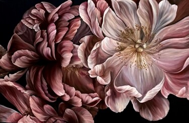 Eternal bliss Painting titled "Eternal bliss" by Natalya Nesterenko, Original Artwork, Oil Mounted on Wood Stretcher frame