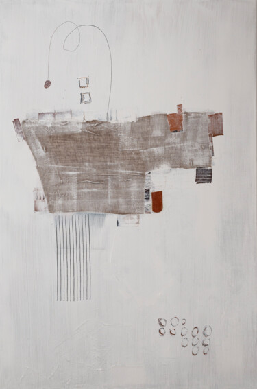 Painting titled "composizione_19_23" by Salvatore Balice, Original Artwork, Acrylic Mounted on Wood Stretcher frame