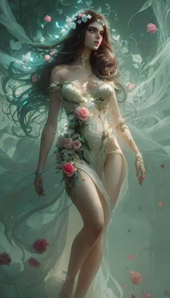 "Unraveling the Ench…" başlıklı Dijital Sanat Mystic Muse tarafından, Orijinal sanat, AI tarafından oluşturulan görüntü