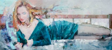 Malerei mit dem Titel "Feeling" von Gennadi Alekhnovich, Original-Kunstwerk, Öl