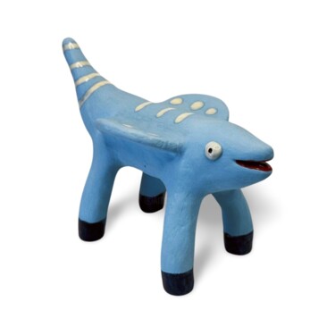 Sculpture titled "Winged Porpoise" by Stefan Mager, Original Artwork, Ceramics