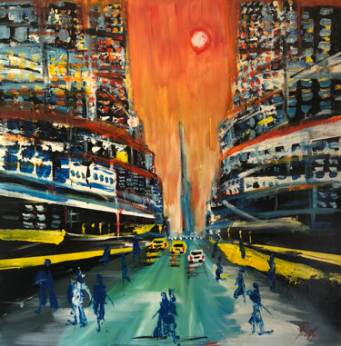 제목이 "NEW YORK"인 미술작품 Romain Mary로, 원작, 아크릴
