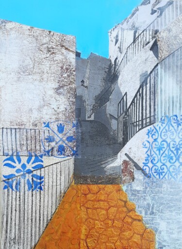 Painting titled "El Porton 2" by Jill Carrott, Original Artwork, Acrylic