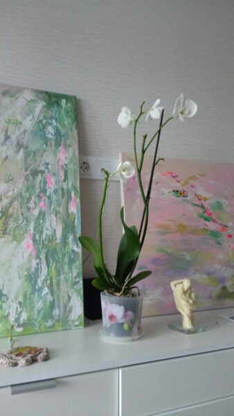 Painting titled "АБСТРАКТ" by Matilda Sobolevskaia, Original Artwork, Acrylic