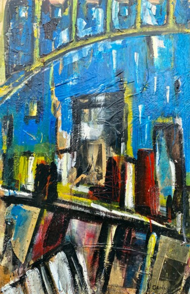"Composition 3" başlıklı Tablo Jean-François Groisy tarafından, Orijinal sanat, Akrilik Ahşap Sedye çerçevesi üzerine monte…