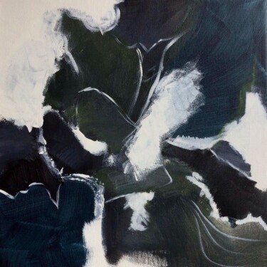 Wald Fee - Forest Fairy abstract blue green 绘画 标题为“Wald Fee - Forest F…” 由Susanna Schorr, 原创艺术品, 丙烯 安装在木质担架架上