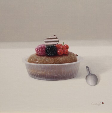 Peinture intitulée "Baba au rhum" par Reza Sarrafi, Œuvre d'art originale, Huile