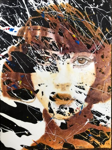 Peinture intitulée "Mathilda" par Sánchez Gruffy, Œuvre d'art originale, Huile Monté sur Châssis en bois