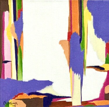 Peinture intitulée "Escarpment 1" par Jchadima, Œuvre d'art originale, Huile Monté sur Châssis en bois