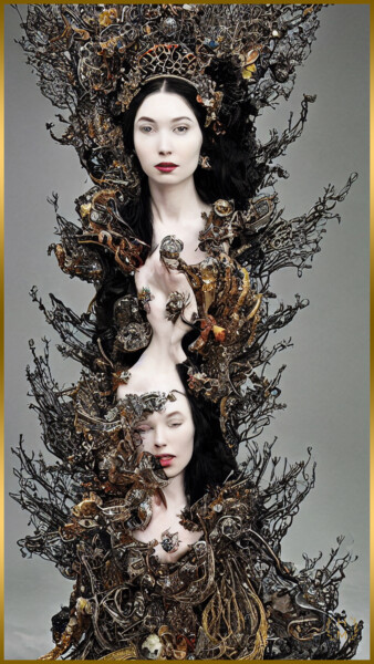 HEL MORT's Midnight Pleasure® ⅠⅠⅠ 数字艺术 标题为“HEL MORT's Midnight…” 由Hel Mort, 原创艺术品, 油 安装在铝上