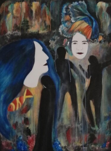 绘画 标题为“Δημιουργία” 由Maria Καραγεωργιου, 原创艺术品, 丙烯