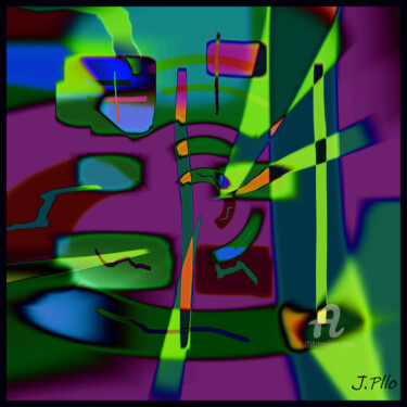 Arte digital titulada "konic" por Joseph Pllo, Obra de arte original, Pintura Digital
