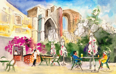 Painting titled "Frigiliana 02" by Miki De Goodaboom, Original Artwork, Watercolor