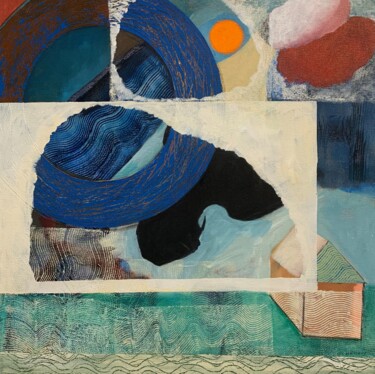 Painting titled "Ombre portée" by Marie-Claude Mainguy, Original Artwork, Acrylic Mounted on Wood Stretcher frame