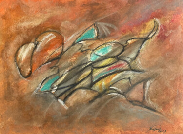Peinture intitulée "Abstraction 3" par Guy Benson, Œuvre d'art originale, Huile