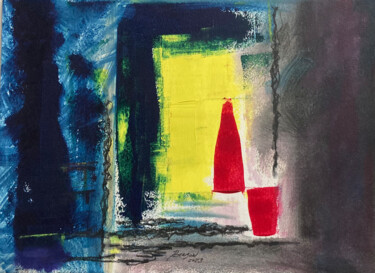 Peinture intitulée "Abstraction 6" par Guy Benson, Œuvre d'art originale, Huile