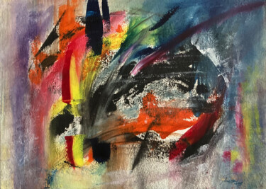 Peinture intitulée "Abstraction 7" par Guy Benson, Œuvre d'art originale, Huile