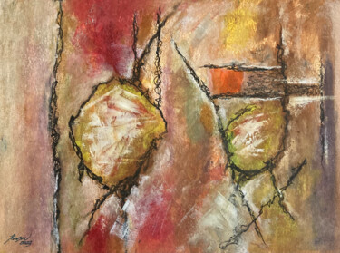 Peinture intitulée "Abstraction 15" par Guy Benson, Œuvre d'art originale, Huile