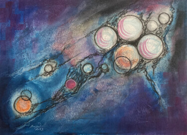 Peinture intitulée "Abstraction 16" par Guy Benson, Œuvre d'art originale, Huile