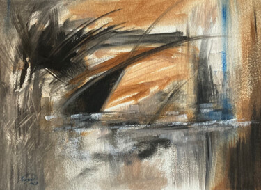 Peinture intitulée "Abstraction 18" par Guy Benson, Œuvre d'art originale, Huile