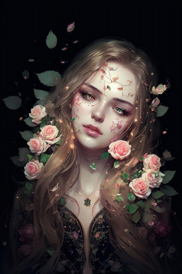 "The Harmonious Blen…" başlıklı Dijital Sanat Mystic Muse tarafından, Orijinal sanat, AI tarafından oluşturulan görüntü