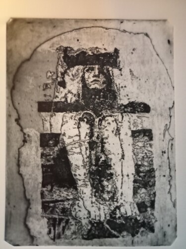 Printmaking titled "minaude-taure" by Bergstrasser Laurent, Original Artwork, Etching