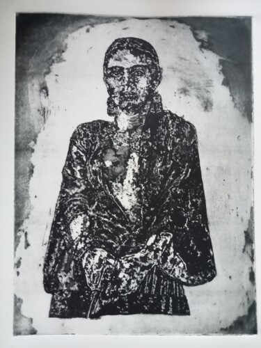 Printmaking titled "Khalo-zité" by Bergstrasser Laurent, Original Artwork, Etching