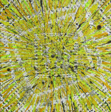Peinture intitulée "Collapse jaune" par Sébastien Hauduc, Œuvre d'art originale, Acrylique Monté sur Châssis en bois