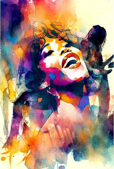 Digital Arts titled "Экспрессия" by Alya Veresk, Original Artwork, Digital Painting