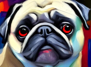 Digital Arts titled "My dog not for sale!" by Michael C Bertsch, Original Artwork, 2D Digital Work