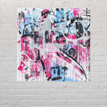 Painting titled "FACES 1" by Max Sperber, Original Artwork, Acrylic