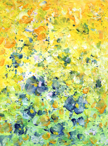 绘画 标题为“Spring Is In The Ai…” 由Miki De Goodaboom, 原创艺术品, 丙烯 安装在纸板上