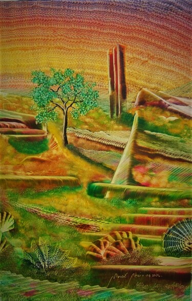 "Tenerezza" 제목이 ""Tenerezza""인 미술작품 Nezir Sarac로, 원작, 기름 나무 들것 프레임에 장착됨