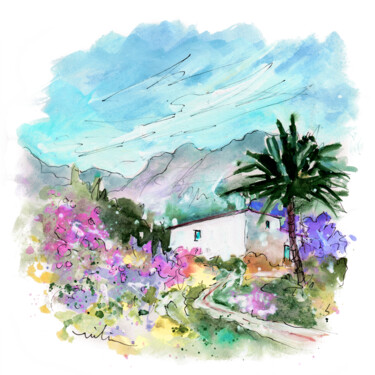Peinture intitulée "a Finca In Turre 04" par Miki De Goodaboom, Œuvre d'art originale, Aquarelle