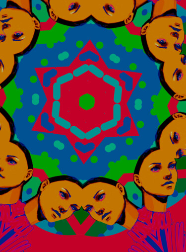 Artes digitais intitulada "candy1" por Alena Volkava, Obras de arte originais, Trabalho Digital 2D