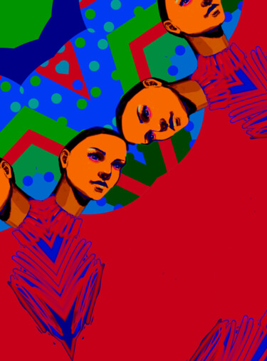 Artes digitais intitulada "candy4" por Alena Volkava, Obras de arte originais, Trabalho Digital 2D