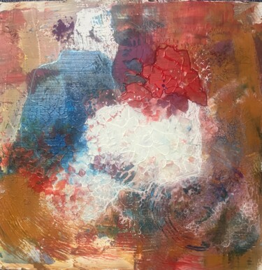绘画 标题为“Couple entrant” 由Ghislaine Rimmen-Mohl, 原创艺术品, 丙烯 安装在木板上