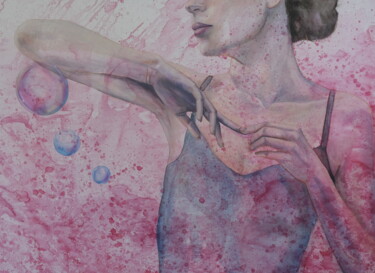 绘画 标题为“Soap bubbles #2” 由Sonny Insinna, 原创艺术品, 墨